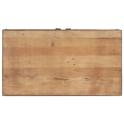 Tavolino da Salotto 90x50x39 cm in Legno Massello di Recupero