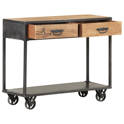 Tavolo Consolle 90x35x74cm in Legno Massello di Recupero