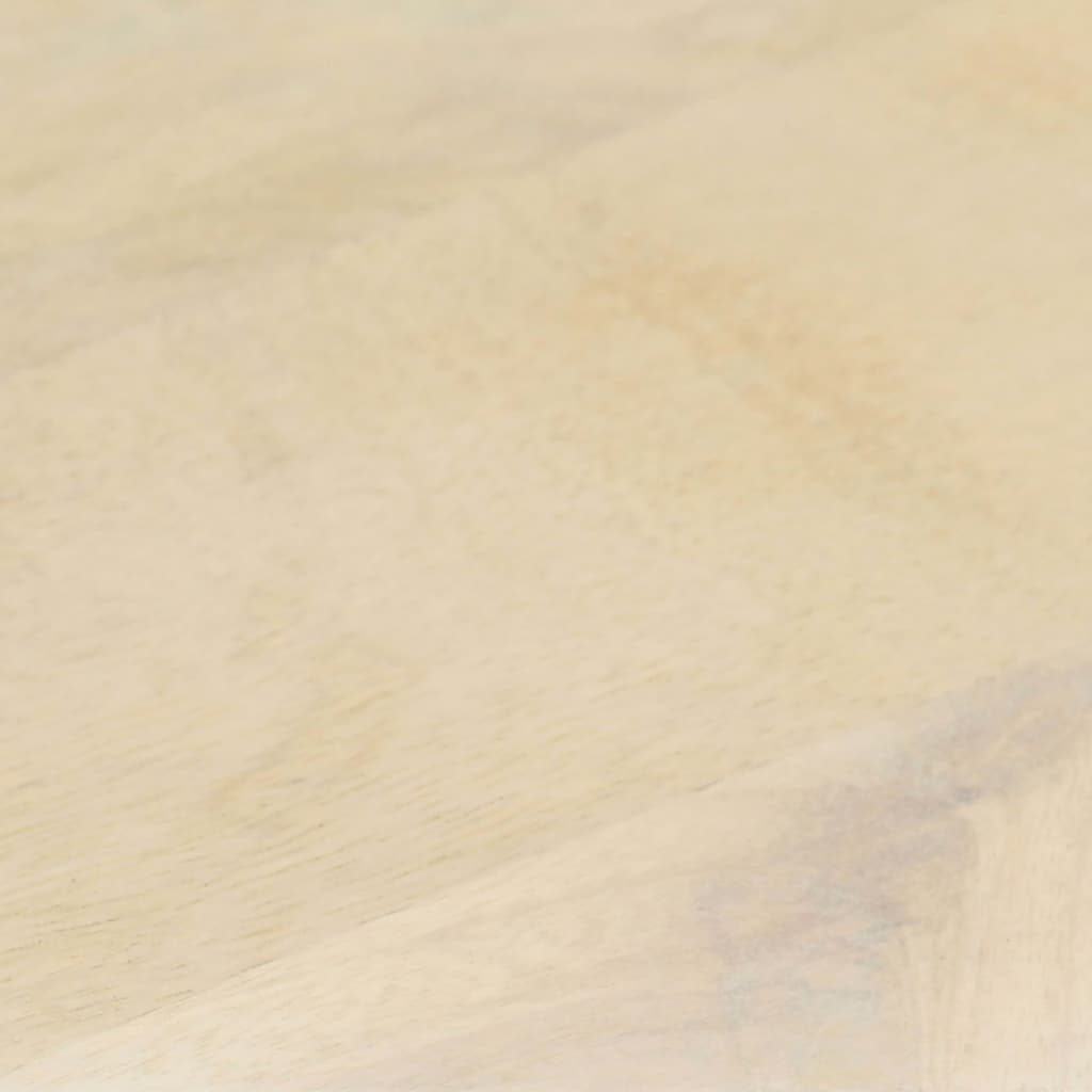 Tavolino da Salotto Bianco 68x68x30 cm Legno Massello di Mango