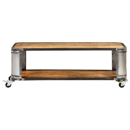 Tavolino da Salotto 100x50x35 cm in Legno Massello di Mango