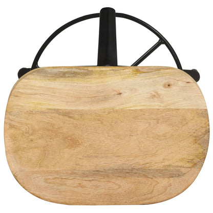Sgabelli da Bar 2 pz 52 cm in Legno Massello di Mango