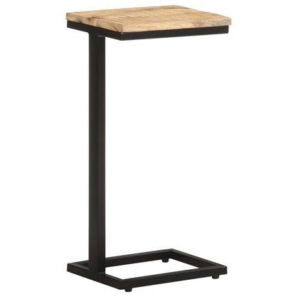 Tavolini Laterali 2 pz 31,5x24,5x64,5 cm Legno di Mango Grezzo