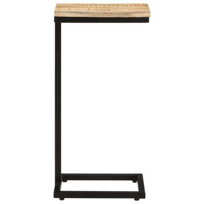 Tavolini Laterali 2 pz 31,5x24,5x64,5 cm Legno di Mango Grezzo