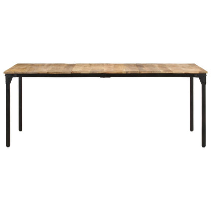 Tavolo da Pranzo 200x100x76 cm in Legno di Mango Grezzo