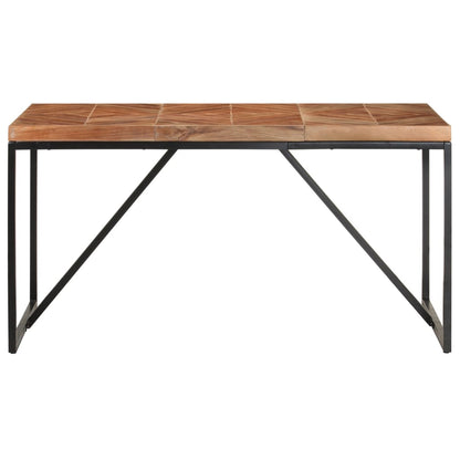 Tavolo da Pranzo 140x70x76 cm in Legno Massello Acacia e Mango
