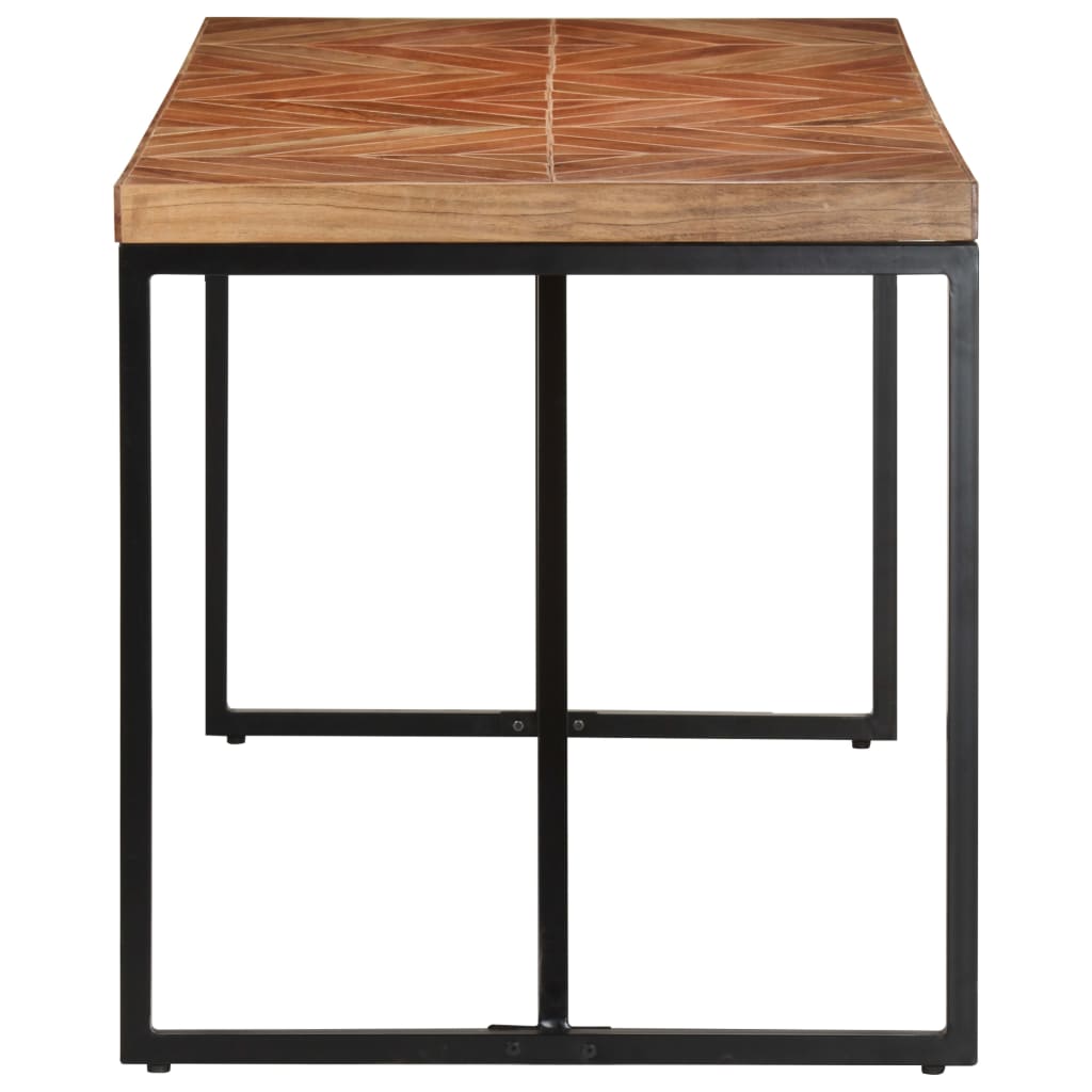 Tavolo da Pranzo 140x70x76 cm in Legno Massello Acacia e Mango