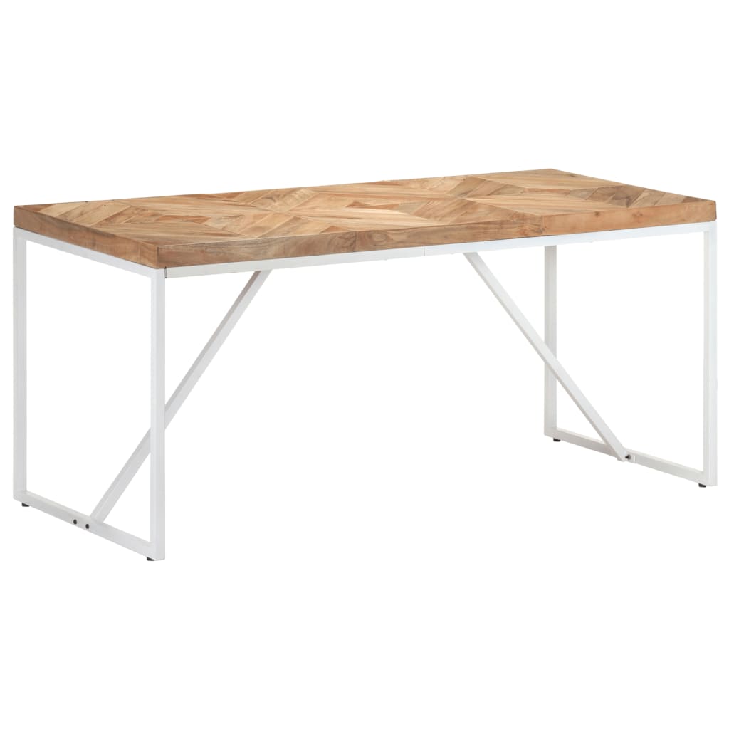 Tavolo da Pranzo 160x70x76 cm in Legno Massello Acacia e Mango