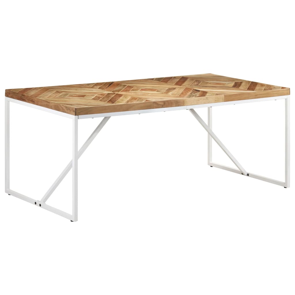 Tavolo da Pranzo 180x90x76 cm Legno Massello di Acacia e Mango