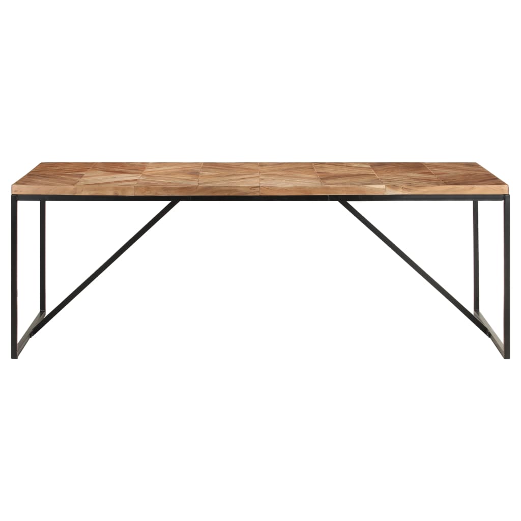 Tavolo da Pranzo 200x90x76 cm Legno Massello di Acacia e Mango