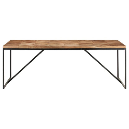 Tavolo da Pranzo 200x90x76 cm Legno Massello di Acacia e Mango
