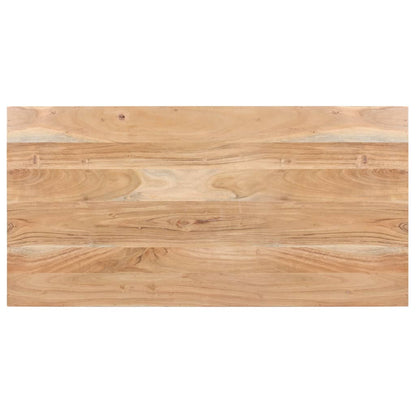 Tavolo da Pranzo 120x60x76 cm in Legno Massello di Acacia