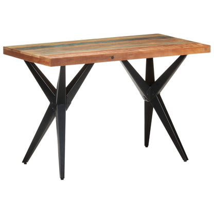 Tavolo da Pranzo 120x60x76 cm in Legno Massello di Recupero