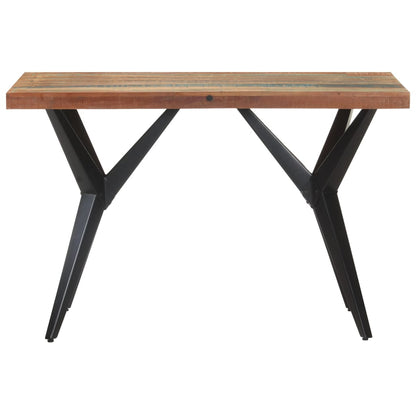 Tavolo da Pranzo 120x60x76 cm in Legno Massello di Recupero
