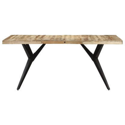 Tavolo da Pranzo 160x80x76 cm in Legno Massello di Mango Grezzo