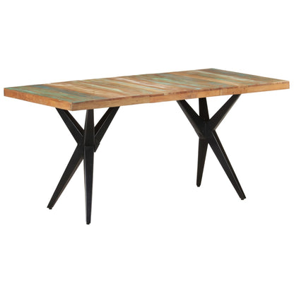 Tavolo da Pranzo 160x80x76 cm in Legno Massello di Recupero