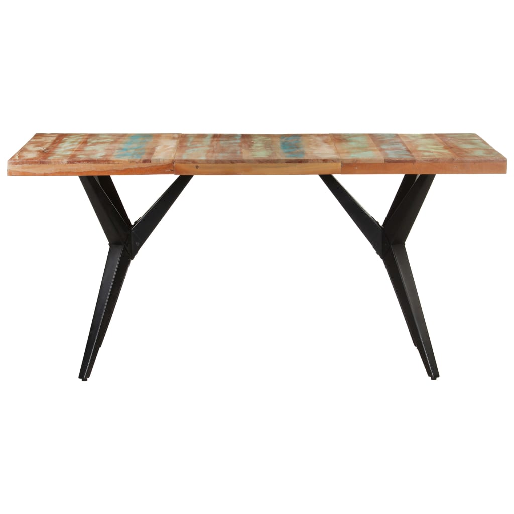 Tavolo da Pranzo 160x80x76 cm in Legno Massello di Recupero