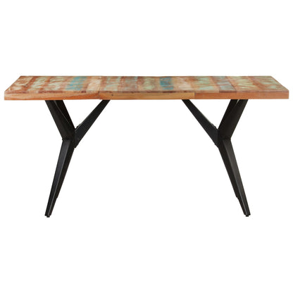 Tavolo da Pranzo 160x80x76 cm in Legno Massello di Recupero
