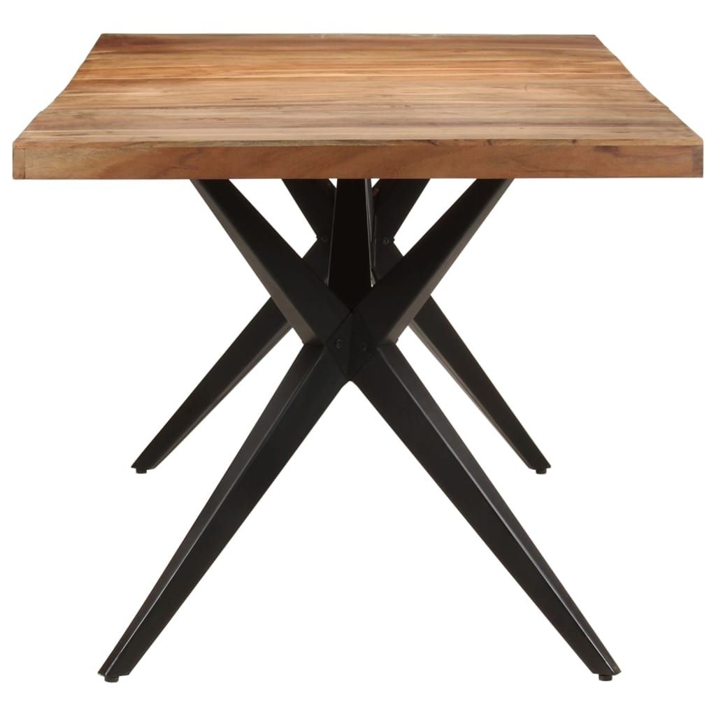 Tavolo da Pranzo 200x90x76 cm Legno Massello di Acacia