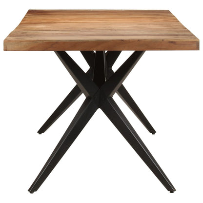 Tavolo da Pranzo 200x90x76 cm Legno Massello di Acacia