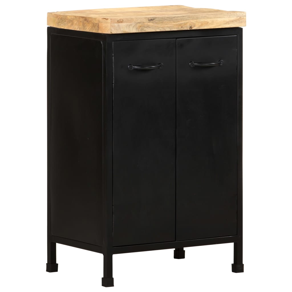 Credenza 47x35x76 cm in Legno di Mango Grezzo