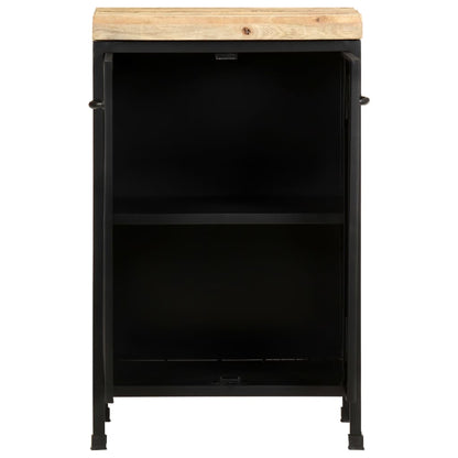 Credenza 47x35x76 cm in Legno di Mango Grezzo