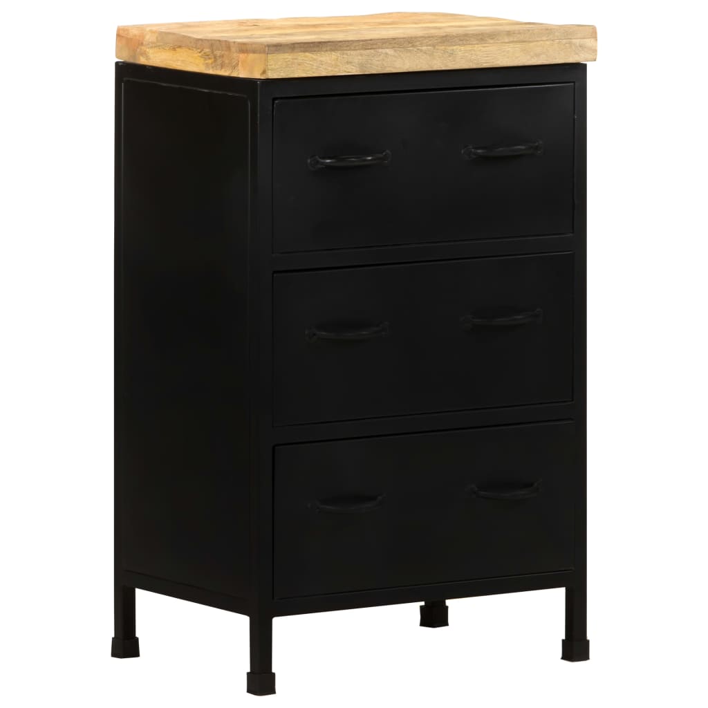 Credenza 47x35x76 cm in Legno di Mango Grezzo
