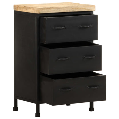 Credenza 47x35x76 cm in Legno di Mango Grezzo