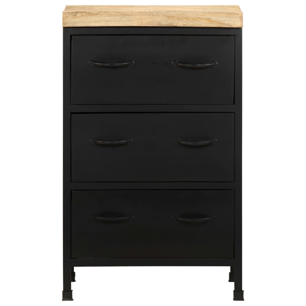 Credenza 47x35x76 cm in Legno di Mango Grezzo