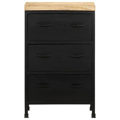 Credenza 47x35x76 cm in Legno di Mango Grezzo