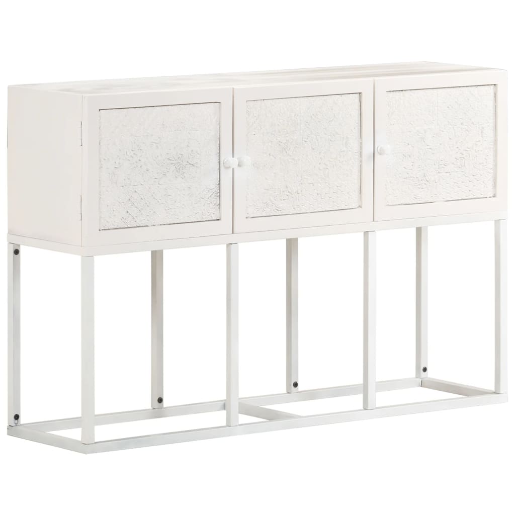Credenza 115x30x76 cm in Legno Massello di Mango