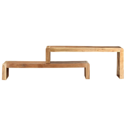 Mobili Porta TV 2 pz in Legno Massello di Acacia