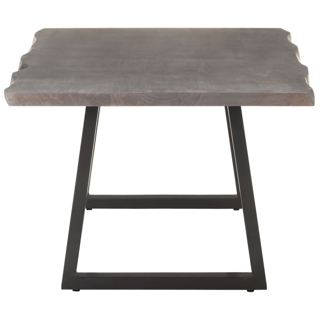 Tavolino da Salotto con Bordi Vivi 115x60x40 cm Massello Acacia