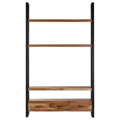 Libreria 118x30x200 cm in Legno Massello di Acacia
