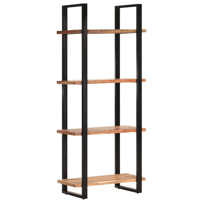 Libreria a 4 Livelli 80x40x180 cm in Legno Massello di Recupero