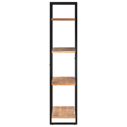 Libreria a 4 Livelli 80x40x180 cm in Legno Massello di Recupero