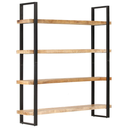 Libreria a 4 Livelli 160x40x180 cm in Legno di Mango Grezzo