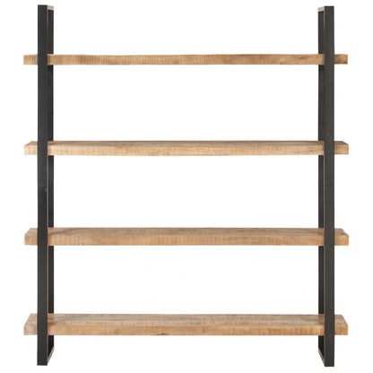 Libreria a 4 Livelli 160x40x180 cm in Legno di Mango Grezzo