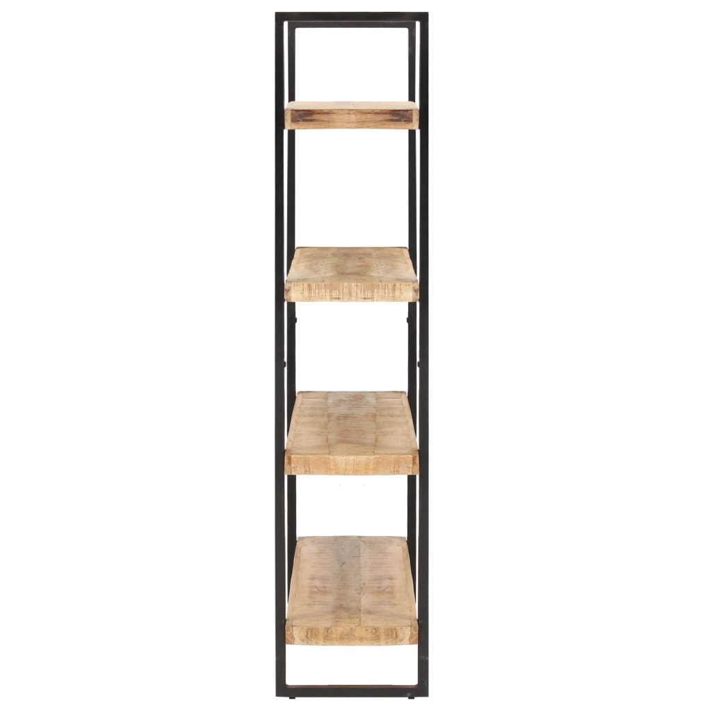 Libreria a 4 Livelli 160x40x180 cm in Legno di Mango Grezzo