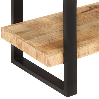 Libreria a 4 Livelli 160x40x180 cm in Legno di Mango Grezzo