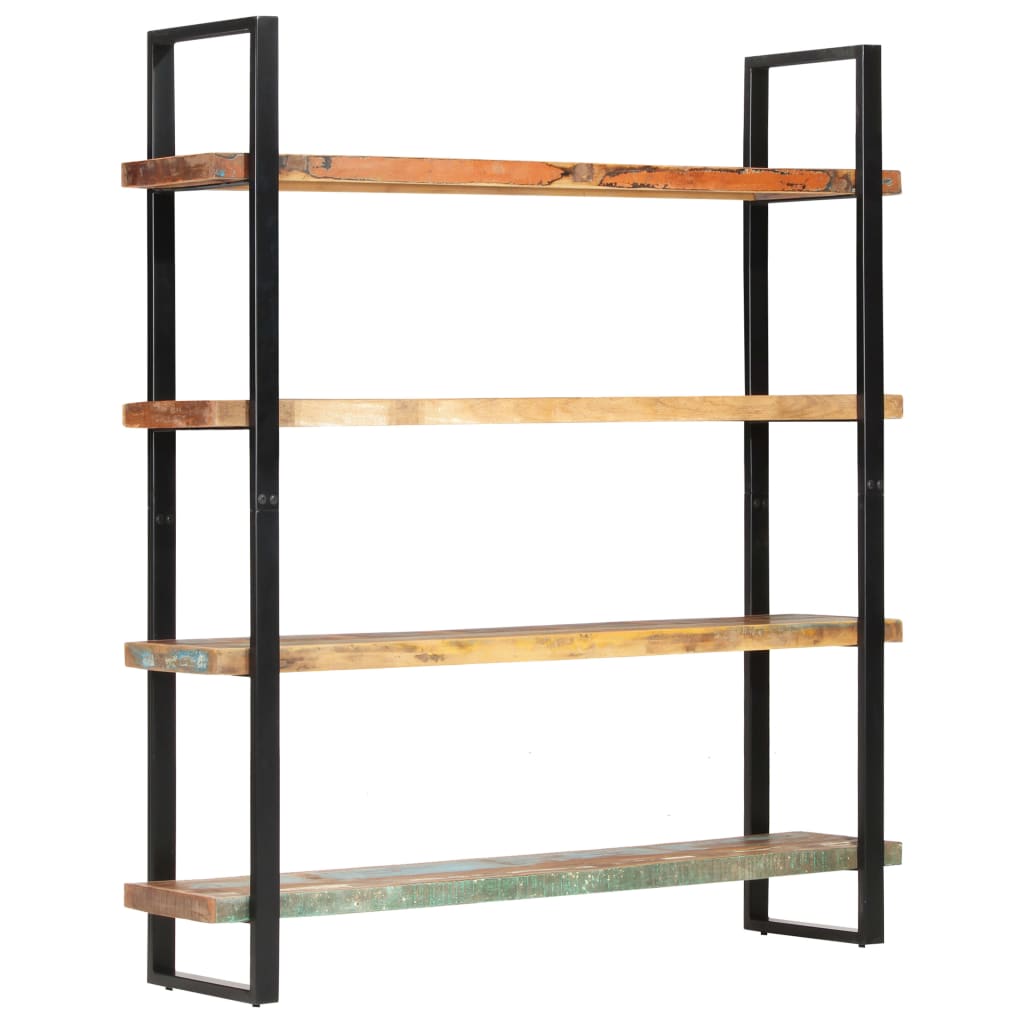 Libreria a 4 Livelli 160x40x180 cm in Massello di Recupero