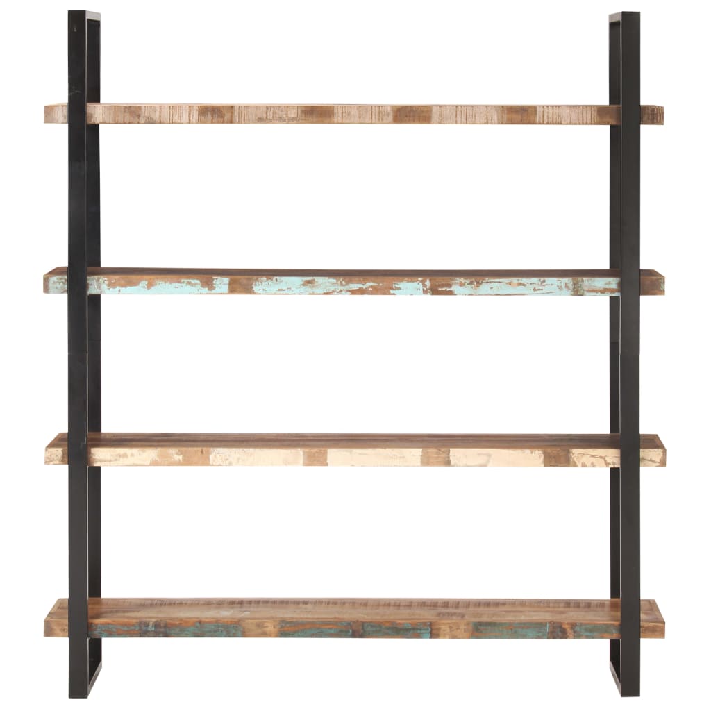 Libreria a 4 Livelli 160x40x180 cm in Massello di Recupero