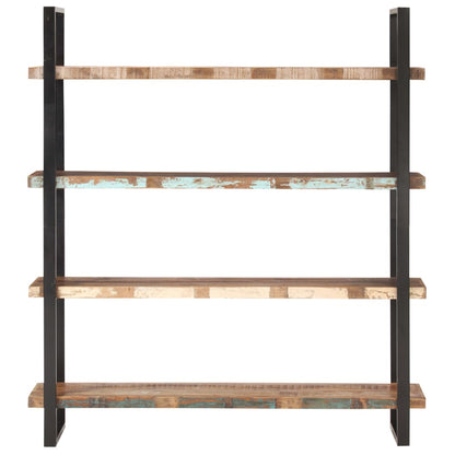 Libreria a 4 Livelli 160x40x180 cm in Massello di Recupero