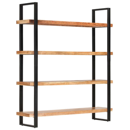 Libreria a 4 Livelli 160x40x180 cm in Legno Massello di Acacia