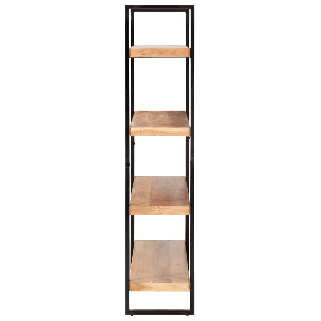 Libreria a 4 Livelli 160x40x180 cm in Legno Massello di Acacia