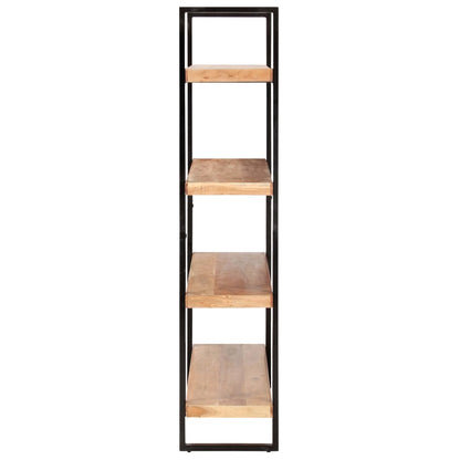 Libreria a 4 Livelli 160x40x180 cm in Legno Massello di Acacia