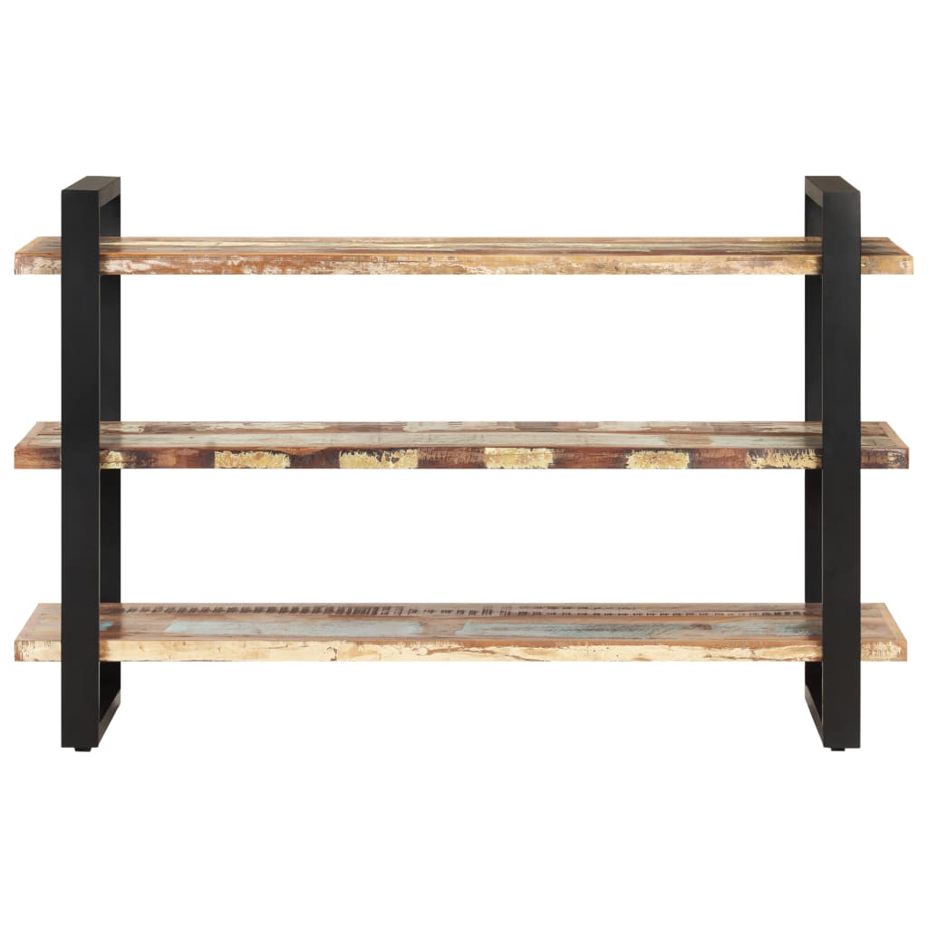 Credenza con 3 Ripiani 120x40x75 cm in Massello di Recupero