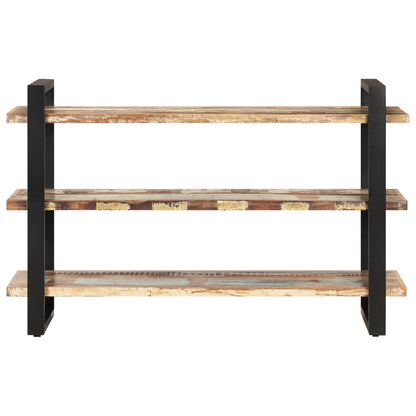Credenza con 3 Ripiani 120x40x75 cm in Massello di Recupero