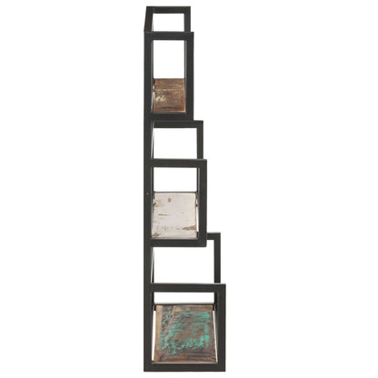 Scaffale a Muro 60x20x85 cm in Legno Massello di Recupero