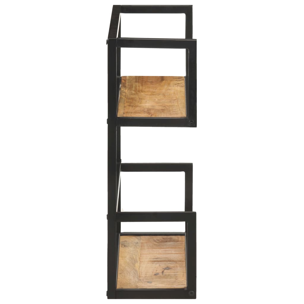 Scaffale a Muro 60x20x60 cm in Legno di Mango Grezzo