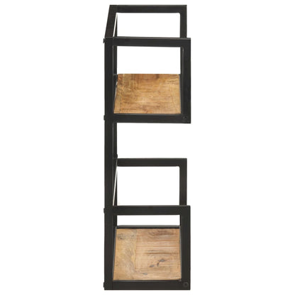Scaffale a Muro 60x20x60 cm in Legno di Mango Grezzo